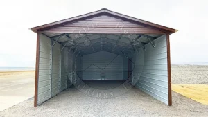 16x35x9 Vertical Roof Carport