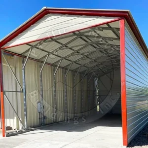 20x45x14 Enclosed Gable End Carport