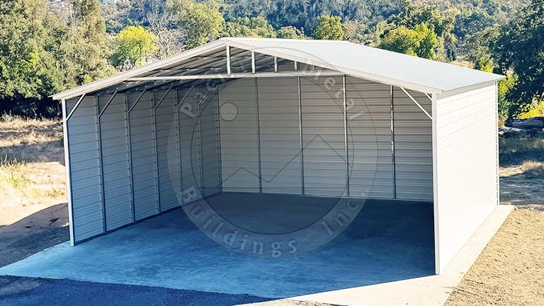 30x50x12 Vertical Roof Carport