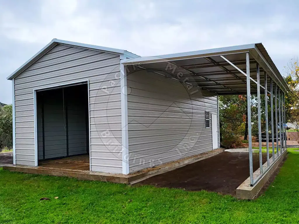 20x30x12 Garage with Lean To