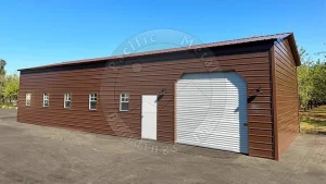 24x60x13 Triple-Wide Metal Garage