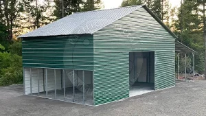 30x20x12 Garage with Lean-to