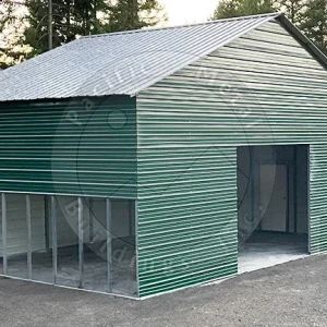 30x20x12 Garage with Lean-to