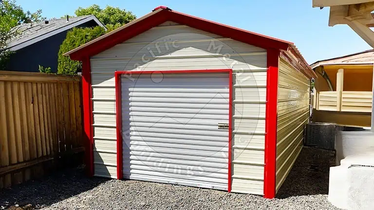 10x25x7 Metal Shed