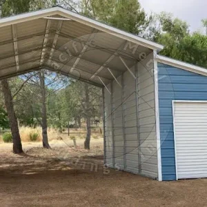 18x20x12 Metal Carport with Lean-to