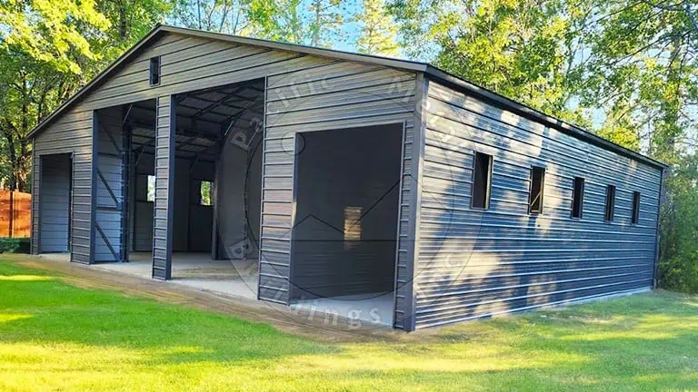 28x45x14’6″ Metal Building with Lean to